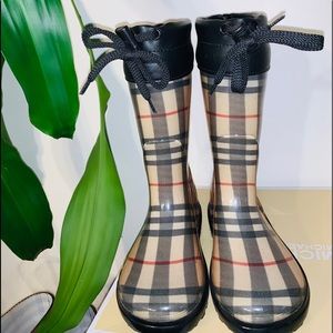 Authentic Burberry Classic Check Rain boots